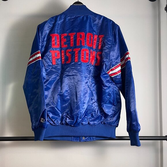 Starter Detroit Pistons satin jacket size L - Picture 2 of 3